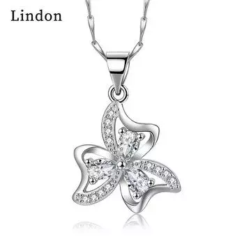 Женское ожерелье Lindon из медного сплава с цирконием, кулон для женщин, вечерние подарки, модный подарок
