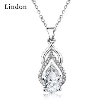 Женское ожерелье Lindon из медного сплава с цирконием, кулон для женщин, вечерние подарки, модный подарок