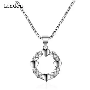 Женское ожерелье Lindon из медного сплава с цирконием, кулон для женщин, вечерние подарки, модный подарок