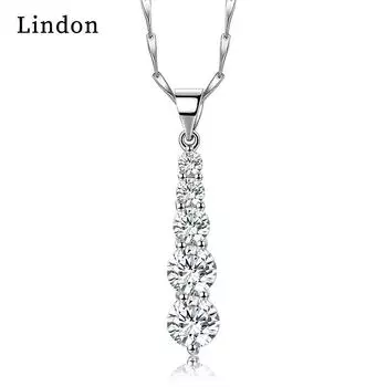 Женское ожерелье Lindon из медного сплава с цирконием, кулон для женщин, вечерние подарки, модный подарок