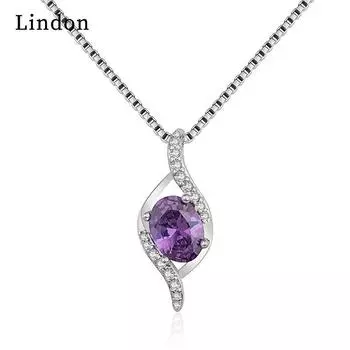 Женское ожерелье Lindon, кулон из медного сплава, циркон, модный подарок