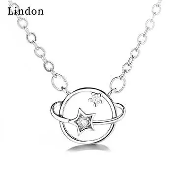 Женское ожерелье Lindon, кулон из медного сплава, циркон, модный подарок