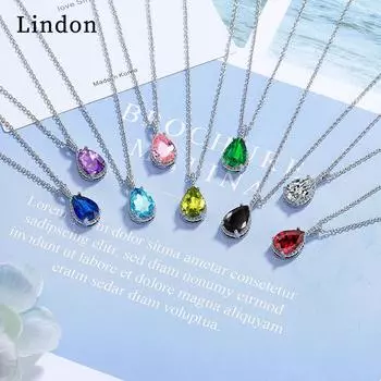 Женское ожерелье Lindon, кулон из медного сплава, циркон, модный подарок