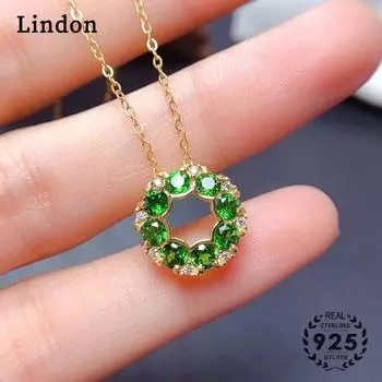 Женское ожерелье Lindon, кулон из медного сплава, циркон, модный подарок