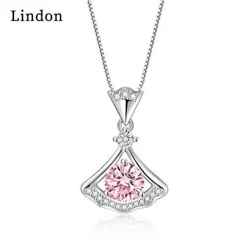 Женское ожерелье Lindon, кулон из медного сплава, циркон, модный подарок зелёный