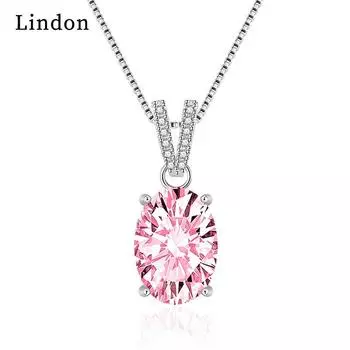 Женское ожерелье Lindon, кулон из медного сплава, циркон, модный подарок красный