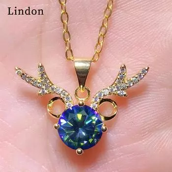 Женское ожерелье Lindon, кулон из медного сплава, циркон, модный подарок