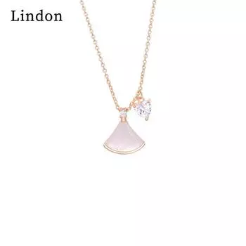 Женское ожерелье Lindon, кулон из медного сплава, циркон, модный подарок