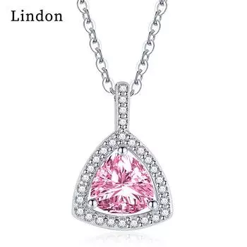 Женское ожерелье Lindon, кулон из медного сплава, циркон, модный подарок синий