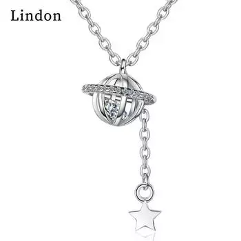 Женское ожерелье Lindon, кулон из медного сплава, циркон, модный подарок