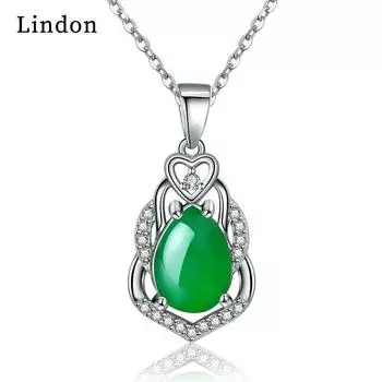 Женское ожерелье Lindon, кулон из медного сплава, циркон, модный подарок