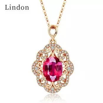 Женское ожерелье Lindon, кулон из медного сплава, циркон, модный подарок