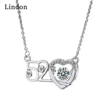 Женское ожерелье Lindon, кулон из медного сплава, циркон, модный подарок