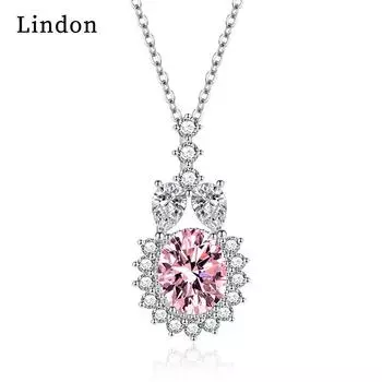 Женское ожерелье Lindon, кулон из медного сплава, циркон, модный подарок красный