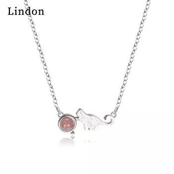 Женское ожерелье Lindon, кулон из медного сплава, циркон, модный подарок