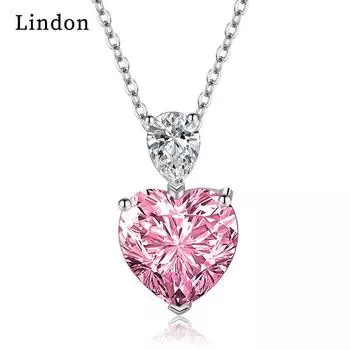 Женское ожерелье Lindon, кулон из медного сплава, циркон, модный подарок синий