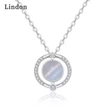 Женское ожерелье Lindon, кулон из медного сплава, циркон, модный подарок