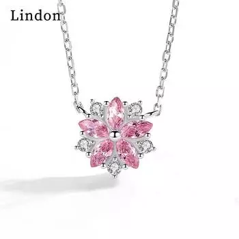 Женское ожерелье Lindon, кулон из медного сплава, циркон, модный подарок