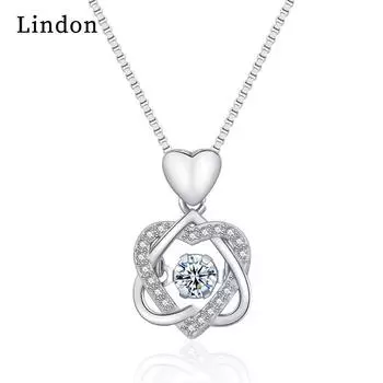 Женское ожерелье Lindon, кулон из медного сплава, циркон, модный подарок