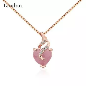 Женское ожерелье Lindon, кулон из медного сплава, циркон, модный подарок