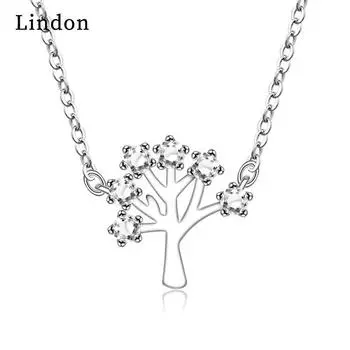Женское ожерелье Lindon, кулон из медного сплава, циркон, модный подарок