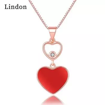 Женское ожерелье Lindon, кулон из медного сплава, циркон, модный подарок