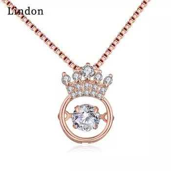 Женское ожерелье Lindon, кулон из медного сплава, циркон, модный подарок