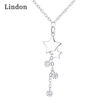 Женское ожерелье Lindon, кулон из медного сплава, циркон, модный подарок