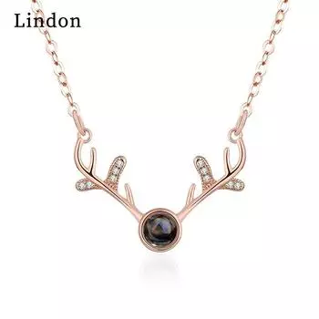 Женское ожерелье Lindon, кулон из медного сплава, циркон, модный подарок