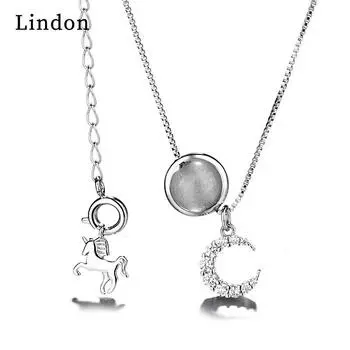 Женское ожерелье Lindon, кулон из медного сплава, циркон, модный подарок
