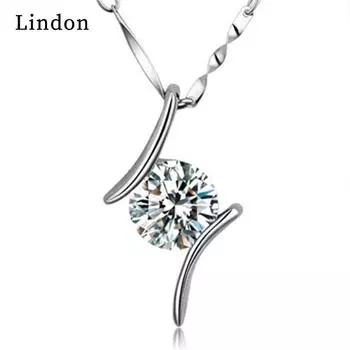 Женское ожерелье Lindon, кулон из медного сплава, циркон, модный подарок