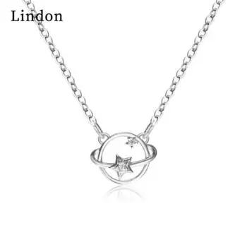 Женское ожерелье Lindon, кулон из медного сплава, циркон, модный подарок