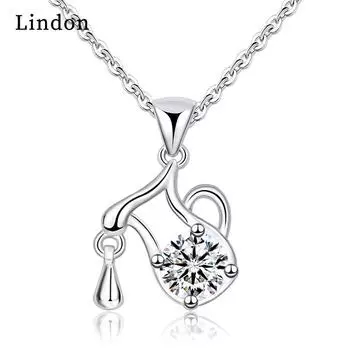 Женское ожерелье Lindon, кулон из медного сплава, циркон, модный подарок