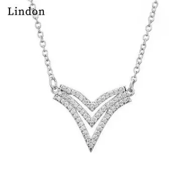 Женское ожерелье Lindon, кулон из медного сплава, циркон, модный подарок