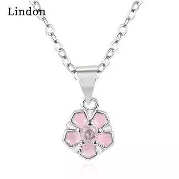 Женское ожерелье Lindon, кулон из медного сплава, циркон, модный подарок