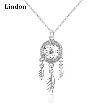 Женское ожерелье Lindon, кулон из медного сплава, циркон, модный подарок