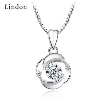 Женское ожерелье Lindon, кулон из медного сплава, циркон, модный подарок