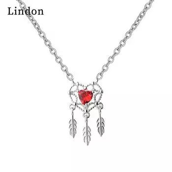 Женское ожерелье Lindon, кулон из медного сплава, циркон, модный подарок