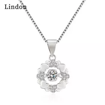 Женское ожерелье Lindon, кулон из медного сплава, циркон, модный подарок