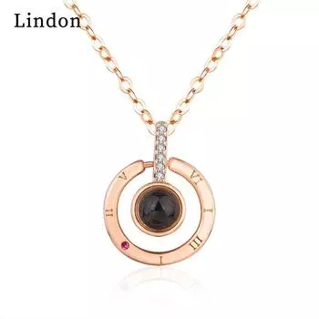 Женское ожерелье Lindon, кулон из медного сплава, циркон, модный подарок