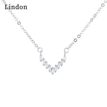 Женское ожерелье Lindon, кулон из медного сплава, циркон, модный подарок