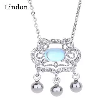 Женское ожерелье Lindon, кулон из медного сплава, циркон, модный подарок