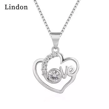 Женское ожерелье Lindon, кулон из медного сплава, циркон, модный подарок