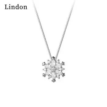 Женское ожерелье Lindon, кулон из медного сплава, циркон, модный подарок