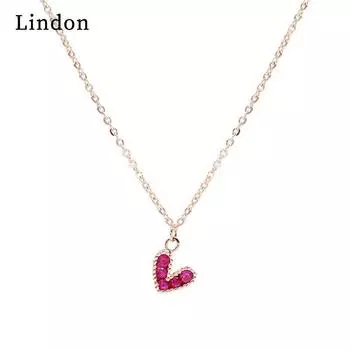 Женское ожерелье Lindon, кулон из медного сплава, циркон, модный подарок