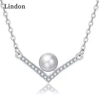 Женское ожерелье Lindon, кулон из медного сплава, циркон, модный подарок