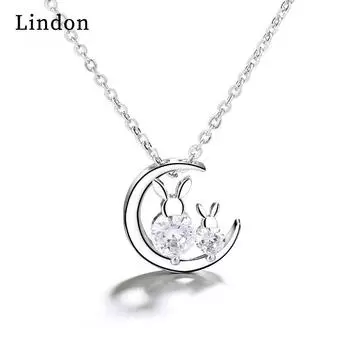 Женское ожерелье Lindon, кулон из медного сплава, циркон, модный подарок