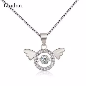 Женское ожерелье Lindon, кулон из медного сплава, циркон, модный подарок