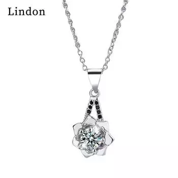 Женское ожерелье Lindon, кулон из медного сплава, циркон, модный подарок