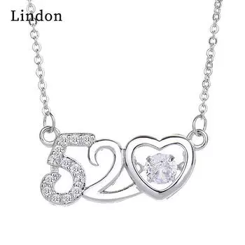 Женское ожерелье Lindon, кулон из медного сплава, циркон, модный подарок